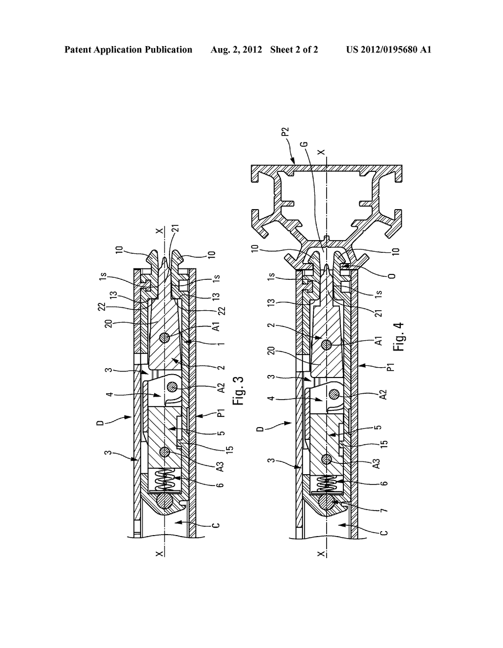 CONNECTION DEVICE FOR ASSEMBLING TOGETHER TWO MEMBERS - diagram, schematic, and image 03