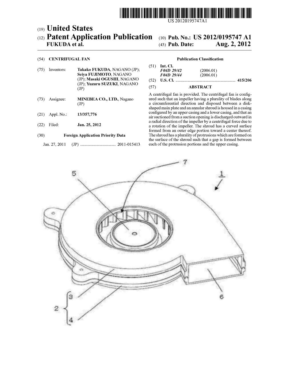 CENTRIFUGAL FAN - diagram, schematic, and image 01