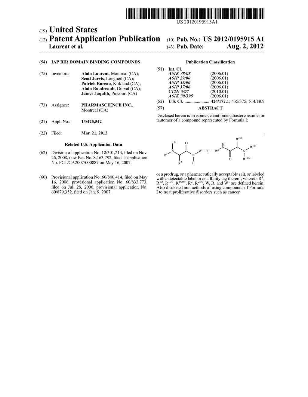 IAP BIR domain binding compounds - diagram, schematic, and image 01