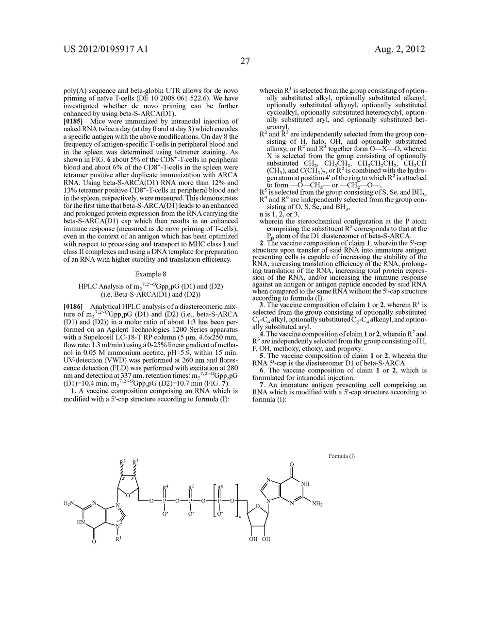 Vaccine Composition Comprising 5'-CAP Modified RNA - diagram, schematic, and image 35