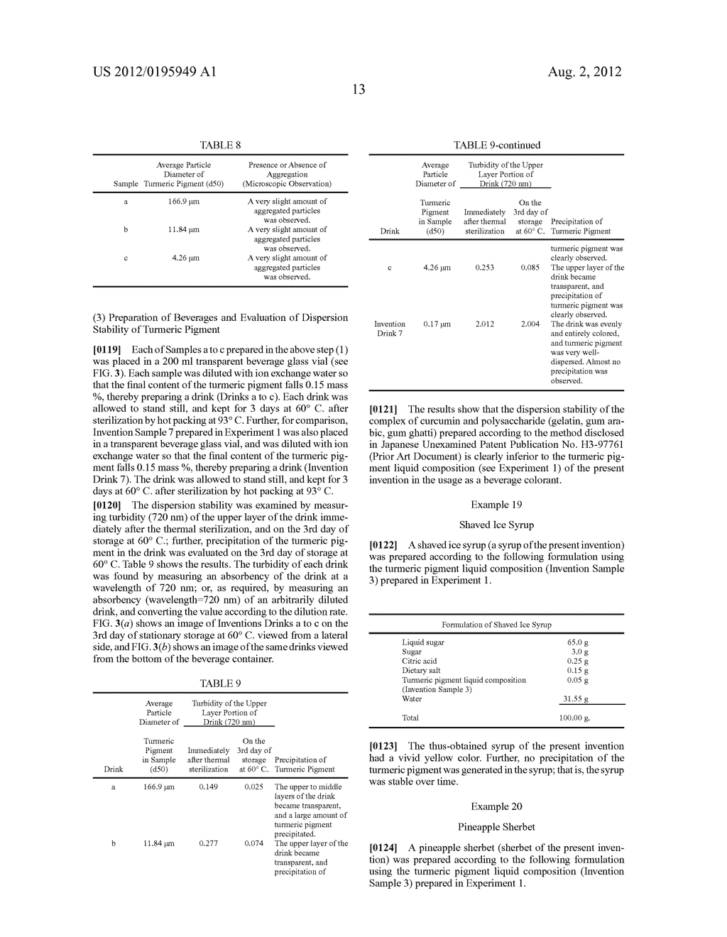 TURMERIC PIGMENT COMPOSITION AND METHOD FOR PREPARING SAME - diagram, schematic, and image 19