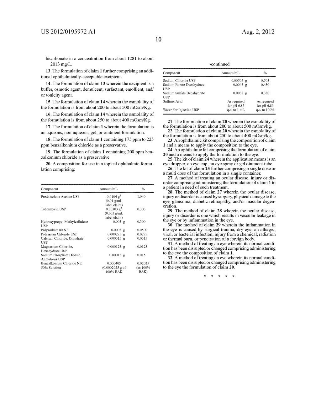 OPHTHALMIC FORMULATIONS AND USES THEREOF - diagram, schematic, and image 11