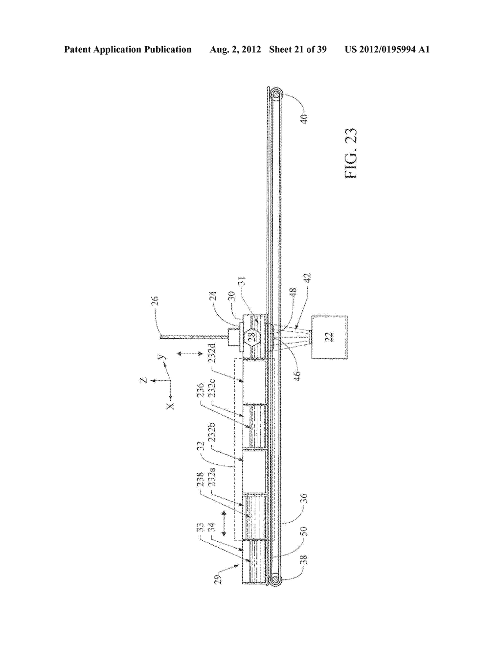 METHOD AND APPARATUS FOR MAKING THREE-DIMENSIONAL OBJECTS FROM MULTIPLE     SOLIDIFIABLE MATERIALS - diagram, schematic, and image 22