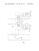 Method of manufacturing a covering panel with a profiled edge diagram and image