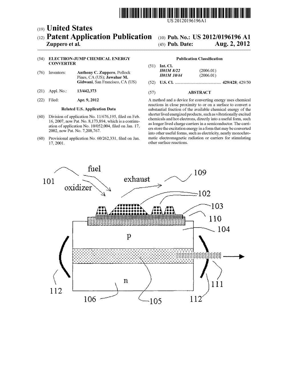 ELECTRON-JUMP CHEMICAL ENERGY CONVERTER - diagram, schematic, and image 01