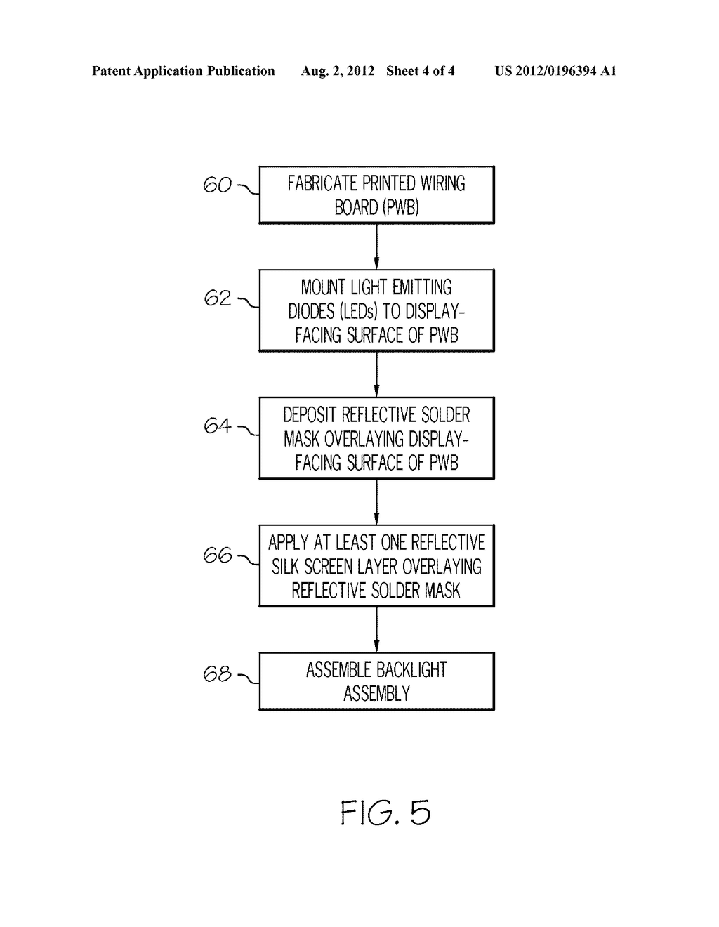 METHODS FOR THE MANUFACTURE OF HIGH EFFICIENCY BACKLIGHT ASSEMBLIES FOR     FLAT PANEL DISPLAY ASSEMBLIES - diagram, schematic, and image 05