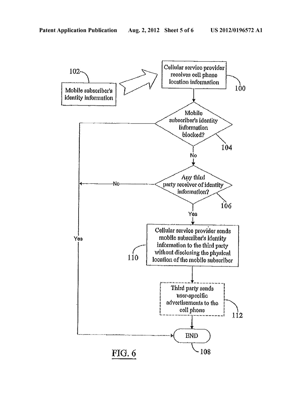 Identity Blocking Service From a Wireless Service Provider - diagram, schematic, and image 06