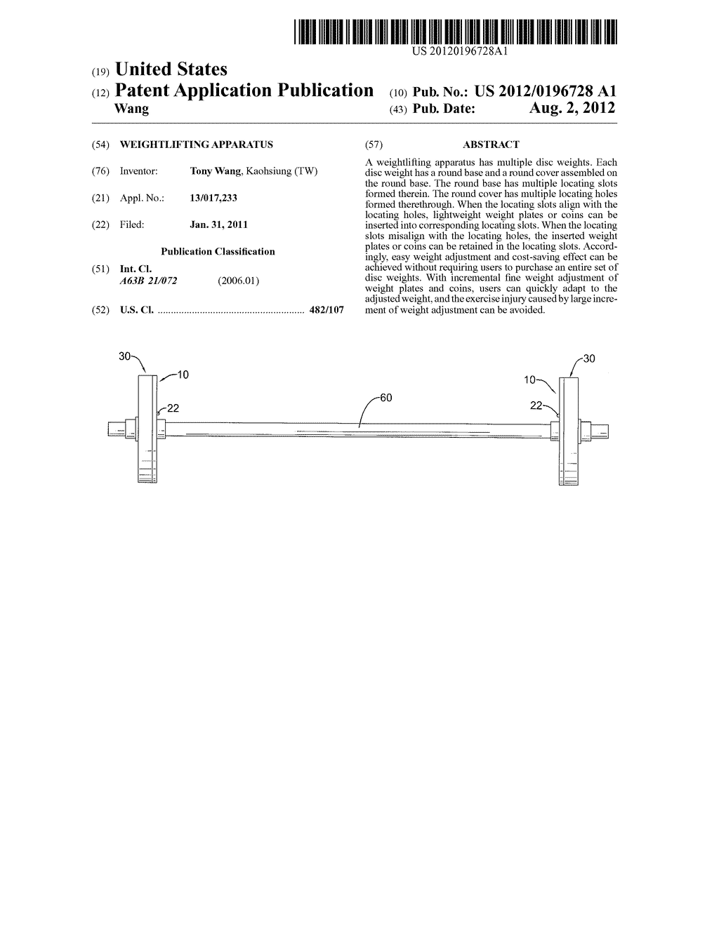 Weightlifting Apparatus - diagram, schematic, and image 01