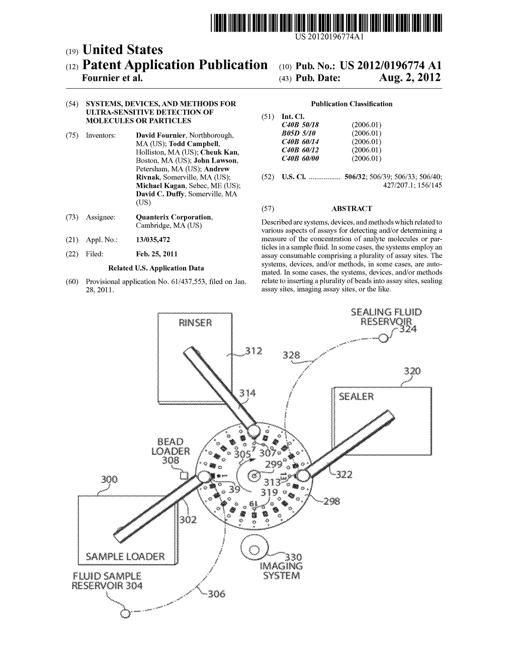SYSTEMS, DEVICES, AND METHODS FOR ULTRA-SENSITIVE DETECTION OF MOLECULES     OR PARTICLES - diagram, schematic, and image 01