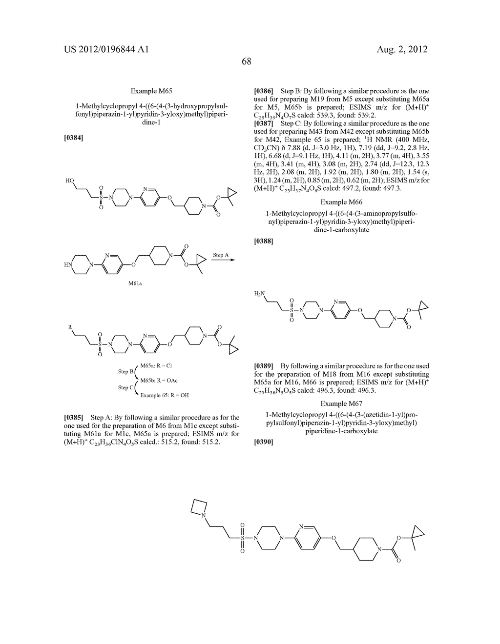 COMPOUNDS AND COMPOSITIONS AS MODULATORS OF GPR119 ACTIVITY - diagram, schematic, and image 69