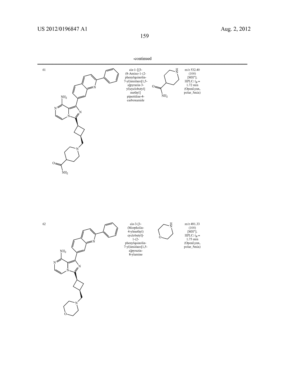 6,6-Bicyclic Ring Substituted Heterobicyclic Protein Kinase Inhibitors - diagram, schematic, and image 160