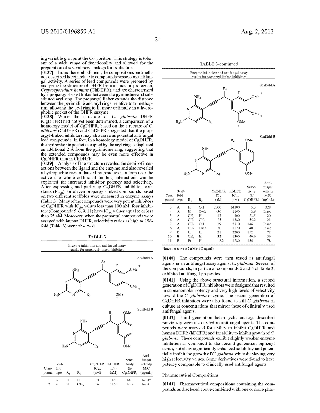 HETEROCYCLIC ANALOGS OF PROPARGYL-LINKED INHIBITORS OF DIHYDROFOLATE     REDUCTASE - diagram, schematic, and image 40