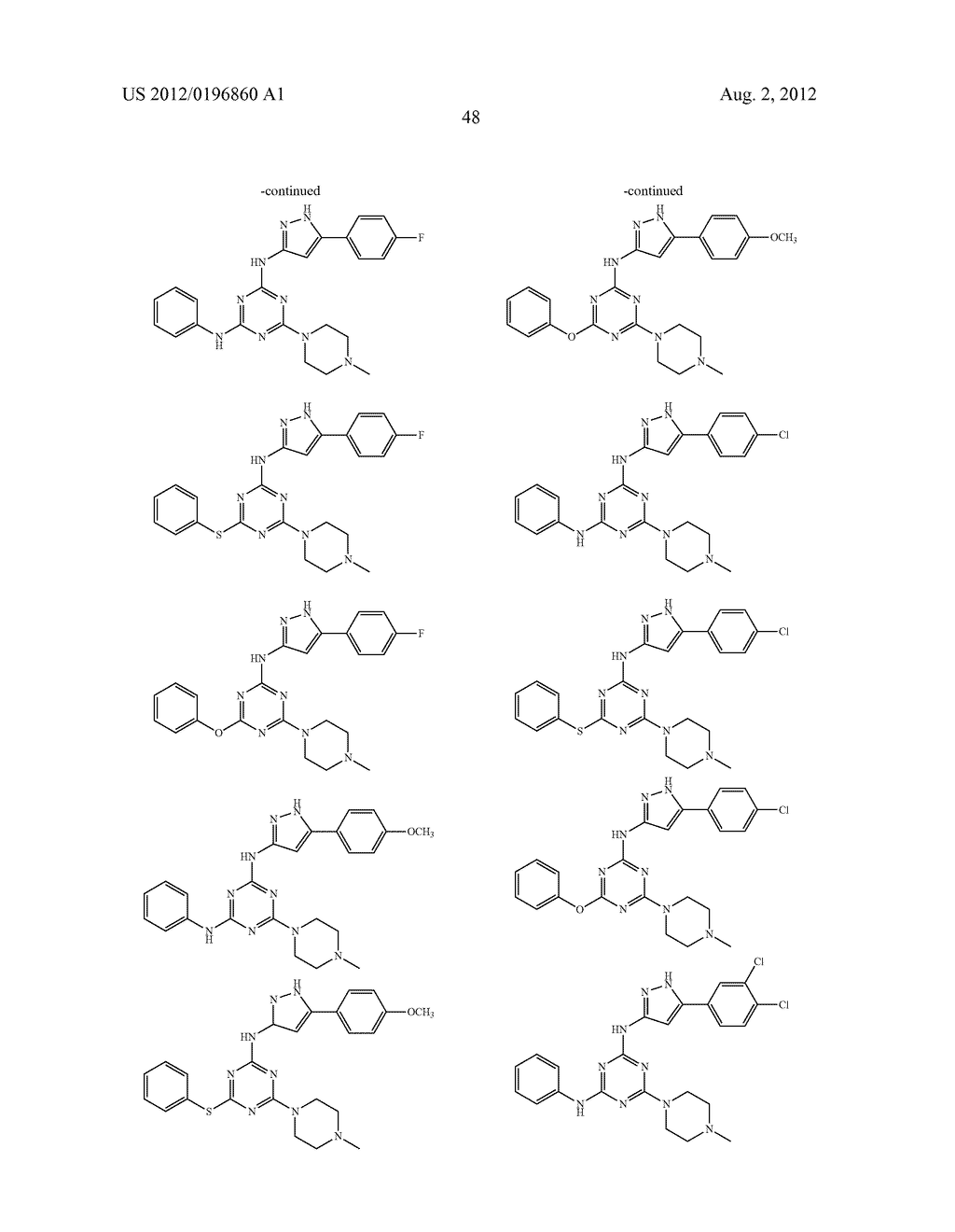 Triazine derivatives and their therapeutical applications - diagram, schematic, and image 49