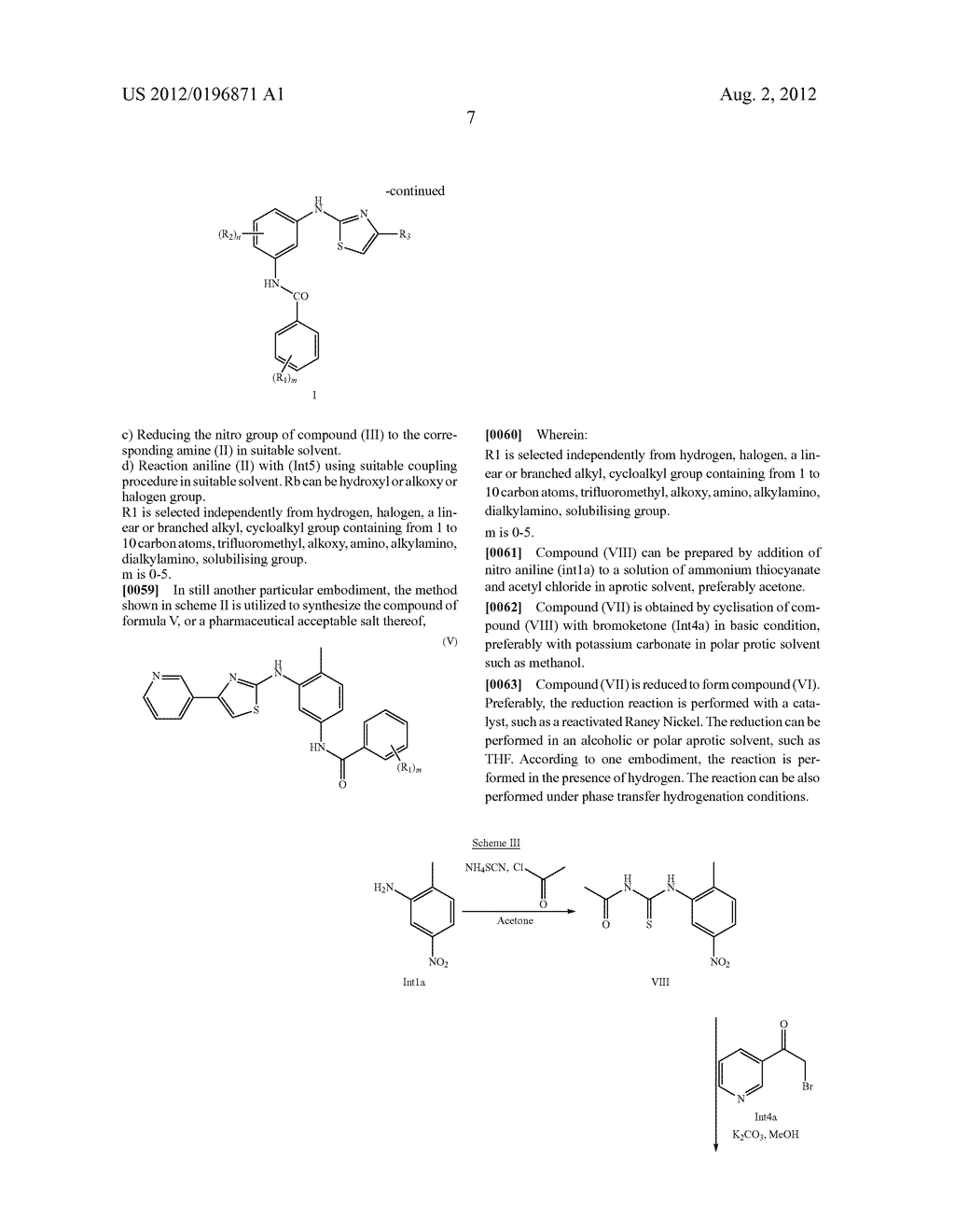 PROCESS FOR THE SYNTHESIS OF 2-AMINOTHIAZOLE COMPOUNDS AS KINASE     INHIBITORS - diagram, schematic, and image 10