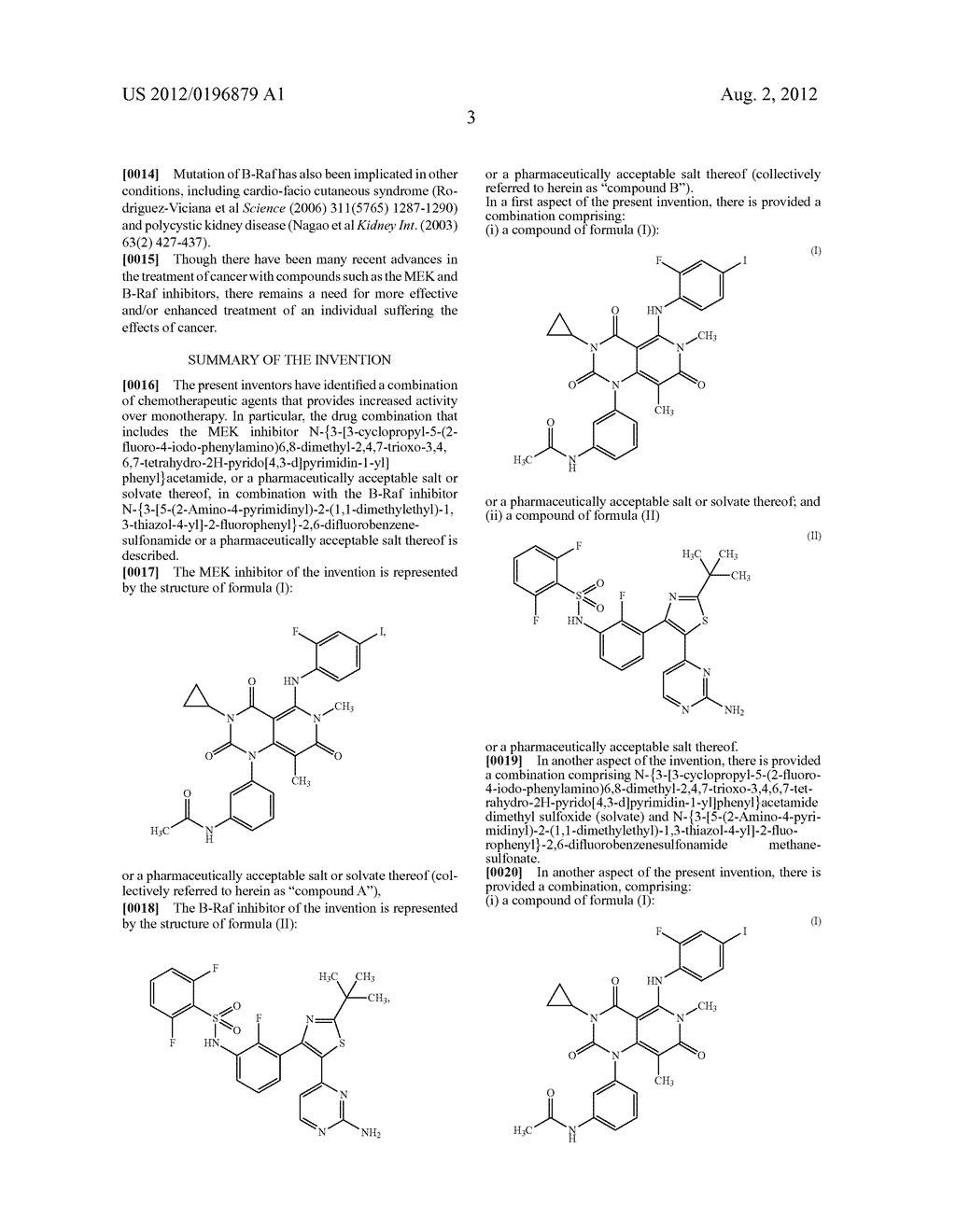 Pharmaceutical Combination of MEK Inhibitor and B-RAF Inhibitors - diagram, schematic, and image 06