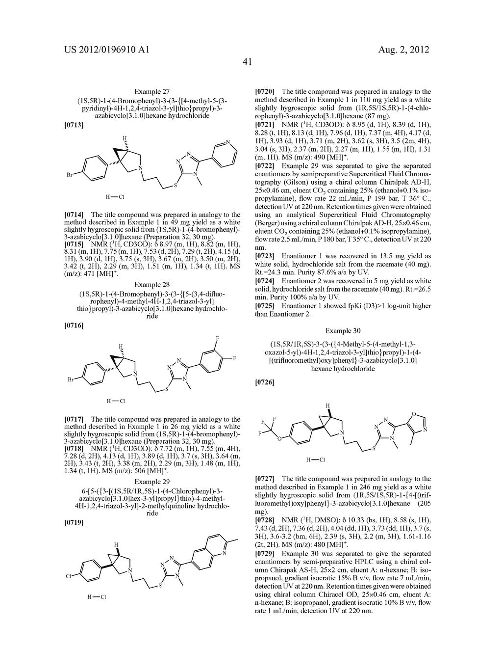 USE OF AZABICYCLO HEXANE DERIVATIVES - diagram, schematic, and image 42