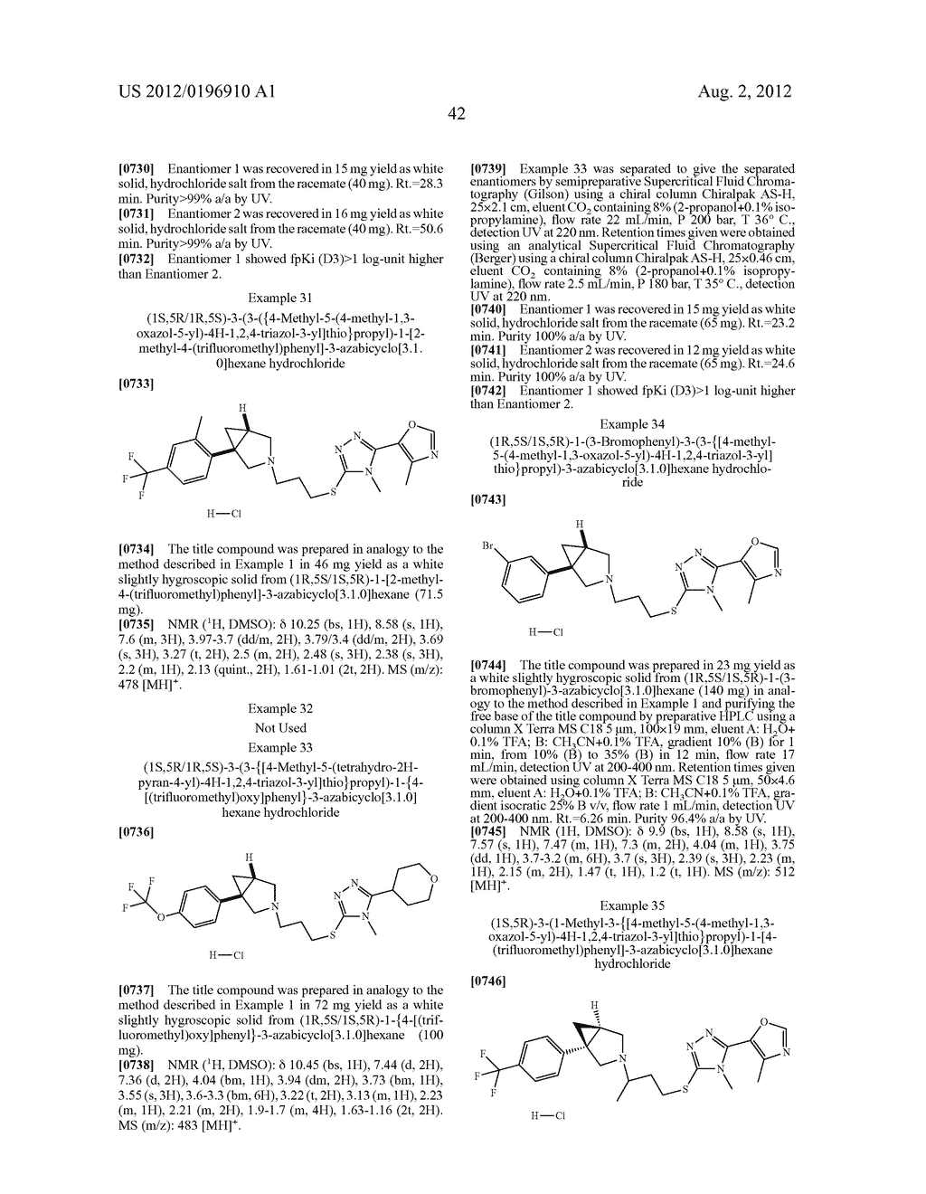 USE OF AZABICYCLO HEXANE DERIVATIVES - diagram, schematic, and image 43