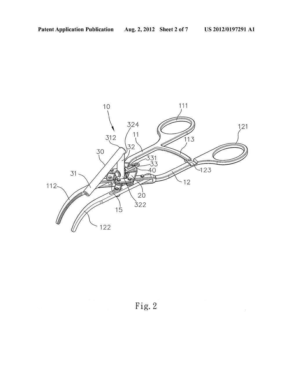 Surgical Clamp - diagram, schematic, and image 03