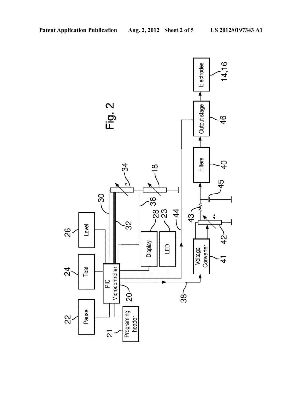 APPARATUS FOR FUNCTIONAL ELECTRICAL STIMULATION OF THE BODY - diagram, schematic, and image 03