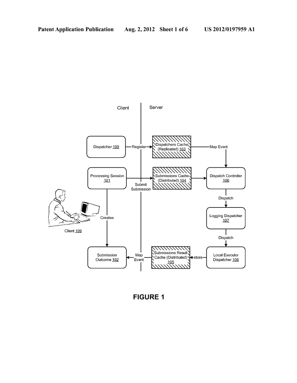 PROCESSING PATTERN FRAMEWORK FOR DISPATCHING AND EXECUTING TASKS IN A     DISTRIBUTED COMPUTING GRID - diagram, schematic, and image 02