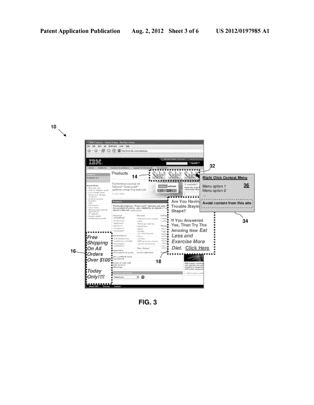 SUBSTITUTING CONTENT FOR UNDESIRABLE CONTENT IN A WEB BROWSER - diagram, schematic, and image 04