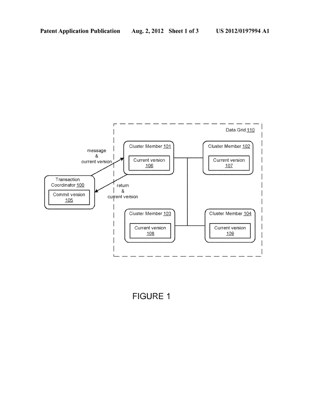 TRANSACTIONAL CACHE VERSIONING AND STORAGE IN A DISTRIBUTED DATA GRID - diagram, schematic, and image 02