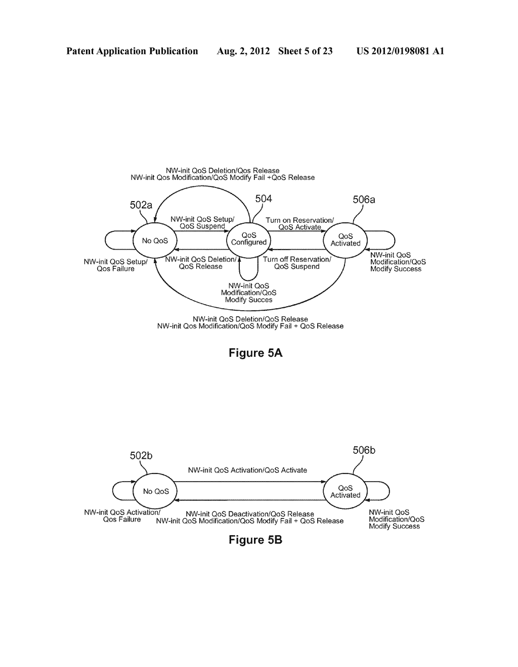 COEXISTENCE OF USER EQUIPMENT INITIATED AND NETWORK INITIATED QUALITY OF     SERVICE FLOWS - diagram, schematic, and image 06