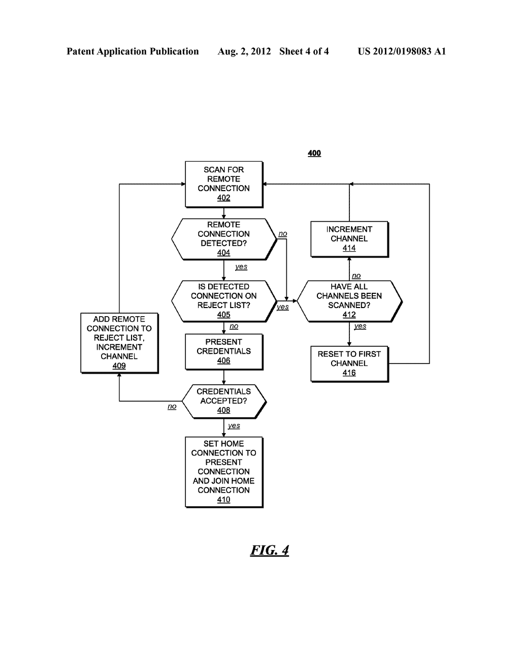 CLIENT DEVICE AND METHOD FOR FINDING AND BINDING TO A HOME CONNECTION - diagram, schematic, and image 05