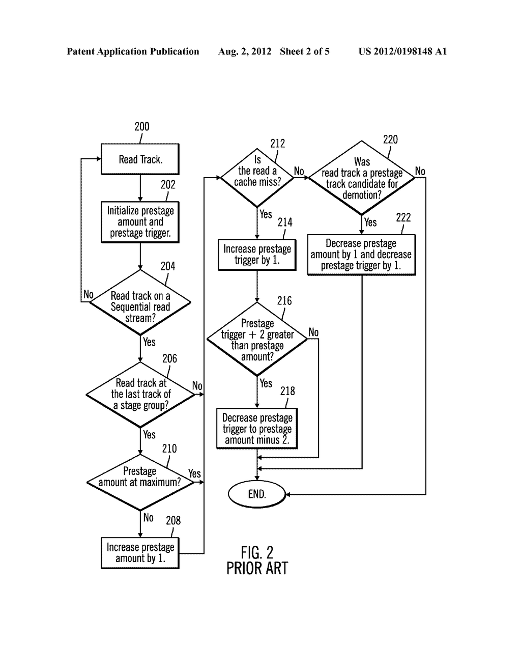 ADAPTIVE PRESTAGING IN A STORAGE CONTROLLER - diagram, schematic, and image 03