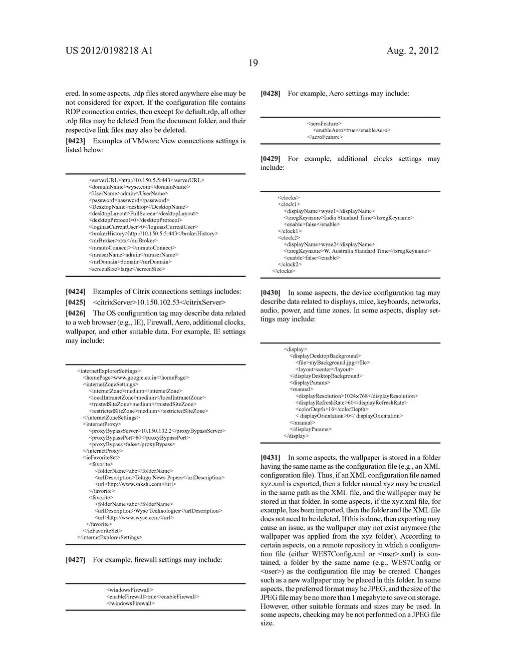 GENERATING, VALIDATING AND APPLYING CUSTOM EXTENSIBLE MARKUP LANGUAGE     (XML) CONFIGURATION ON A CLIENT HAVING A WINDOWS-BASED EMBEDDED IMAGE - diagram, schematic, and image 72