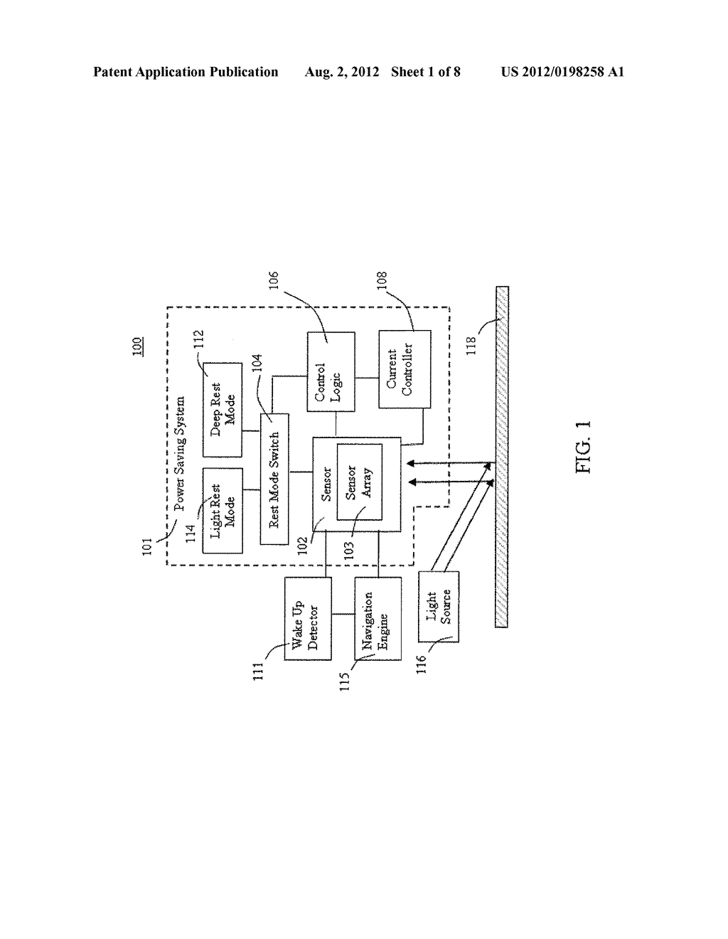 WIRELESS INPUT DEVICE WITH A POWER SAVING SYSTEM - diagram, schematic, and image 02