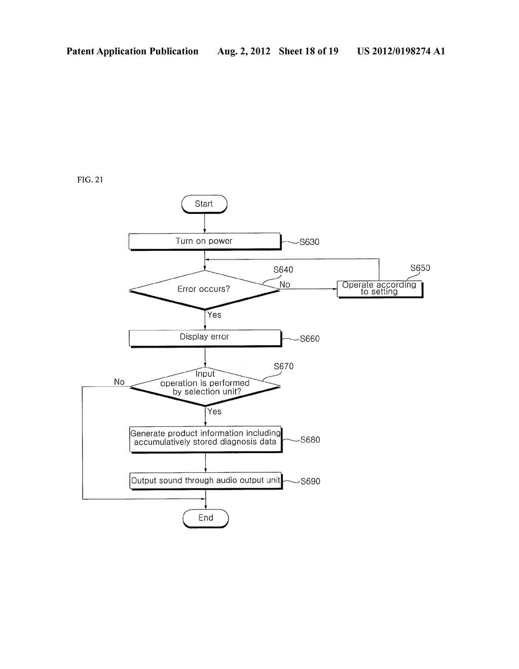 HOME APPLIANCE DIAGNOSIS SYSTEM, AND METHOD FOR OPERATING SAME - diagram, schematic, and image 19