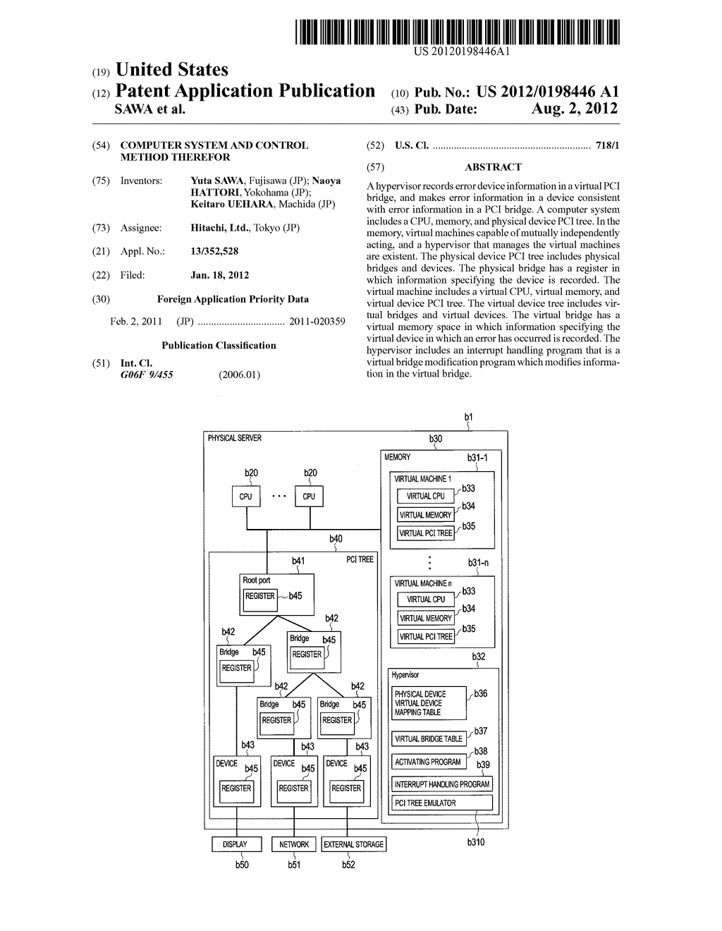 Computer System and Control Method Therefor - diagram, schematic, and image 01