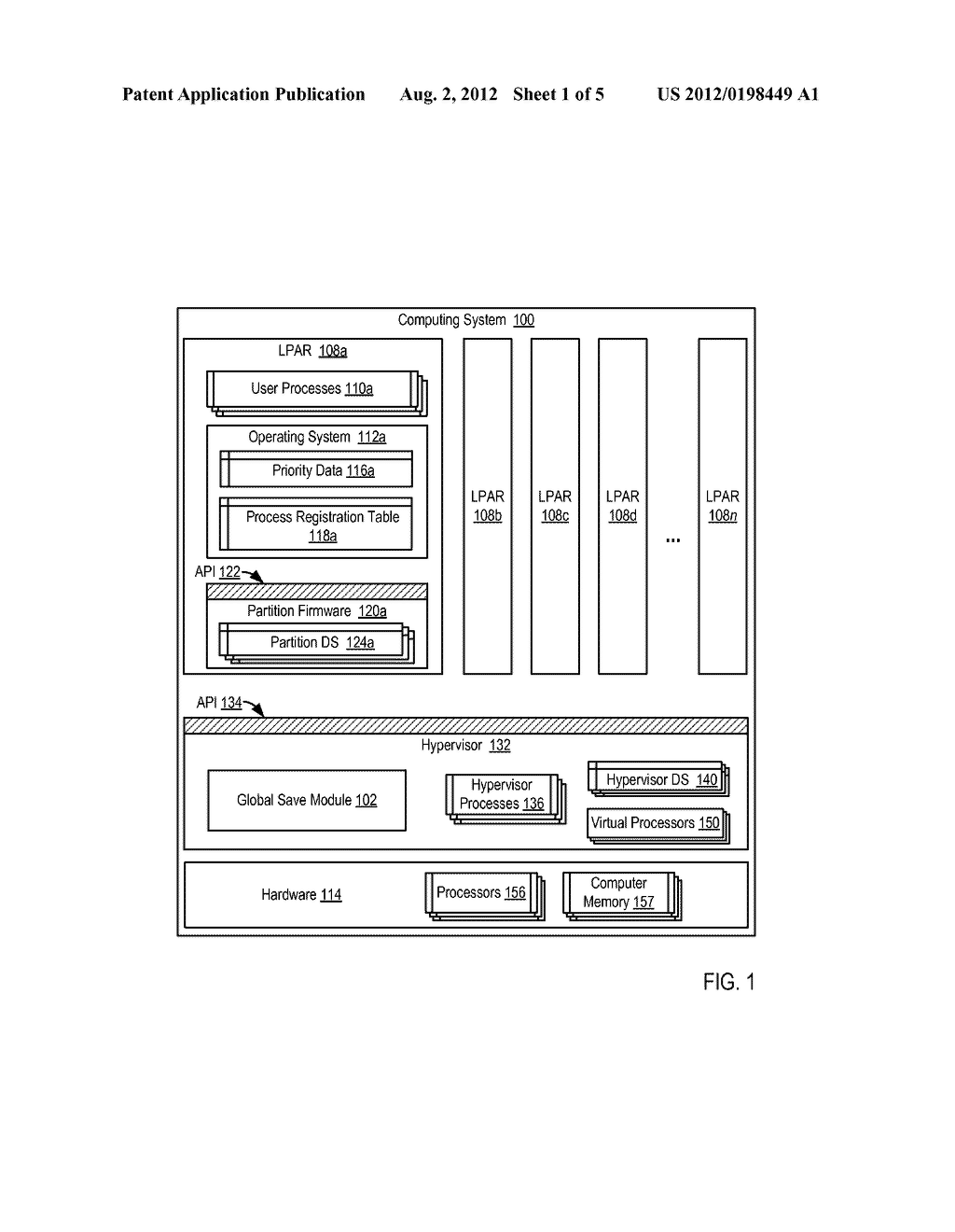 Saving Unsaved User Process Data In One Or More Logical Partitions Of A     Computing System - diagram, schematic, and image 02