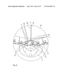 MACHINING DEVICE FOR MACHINING CRANKSHAFTS AND A MACHINING SYSTEM HAVING     SUCH A MACHINING DEVICE diagram and image