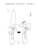Safety folding knife diagram and image