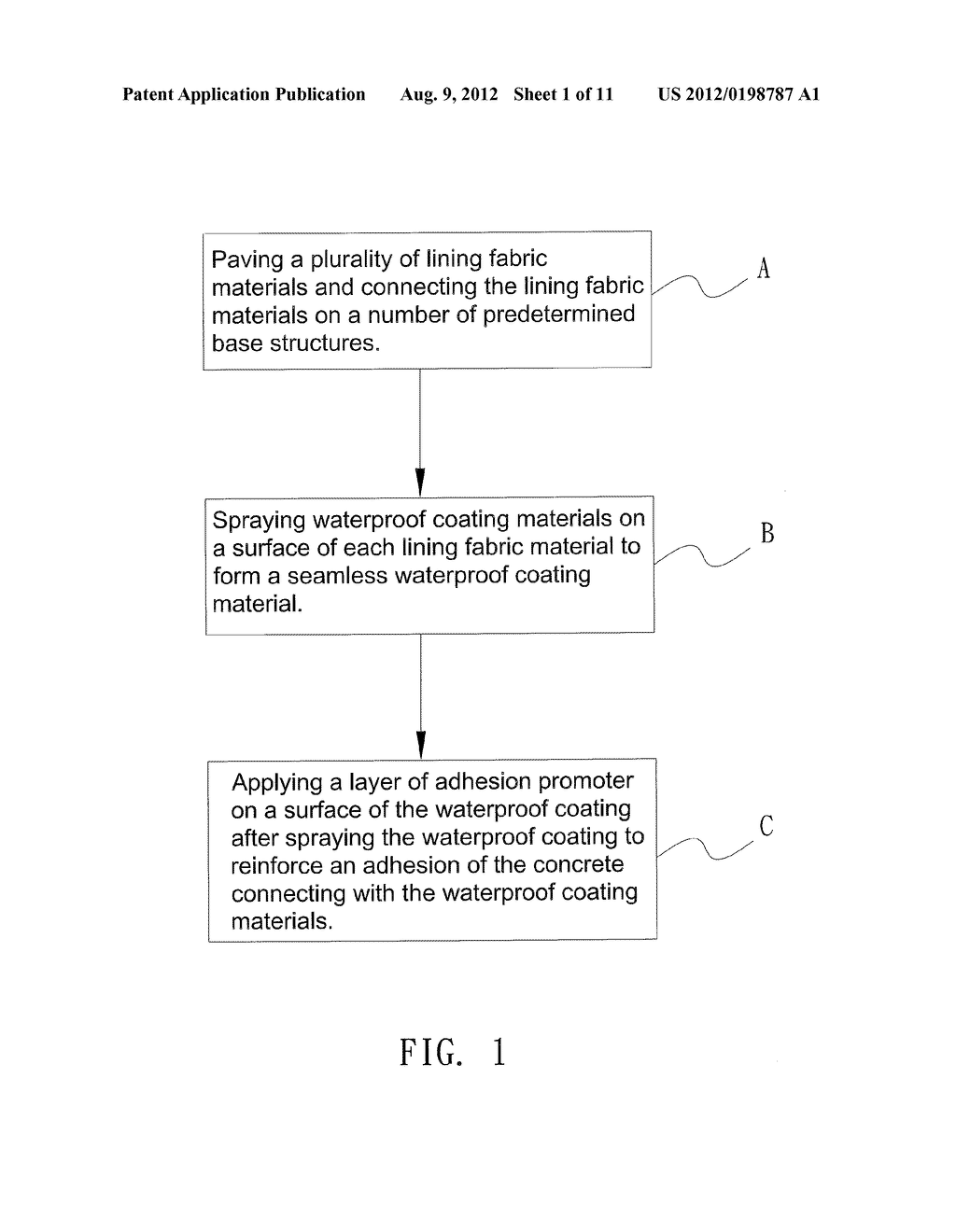 Pre-pave Waterproof Construction Method - diagram, schematic, and image 02