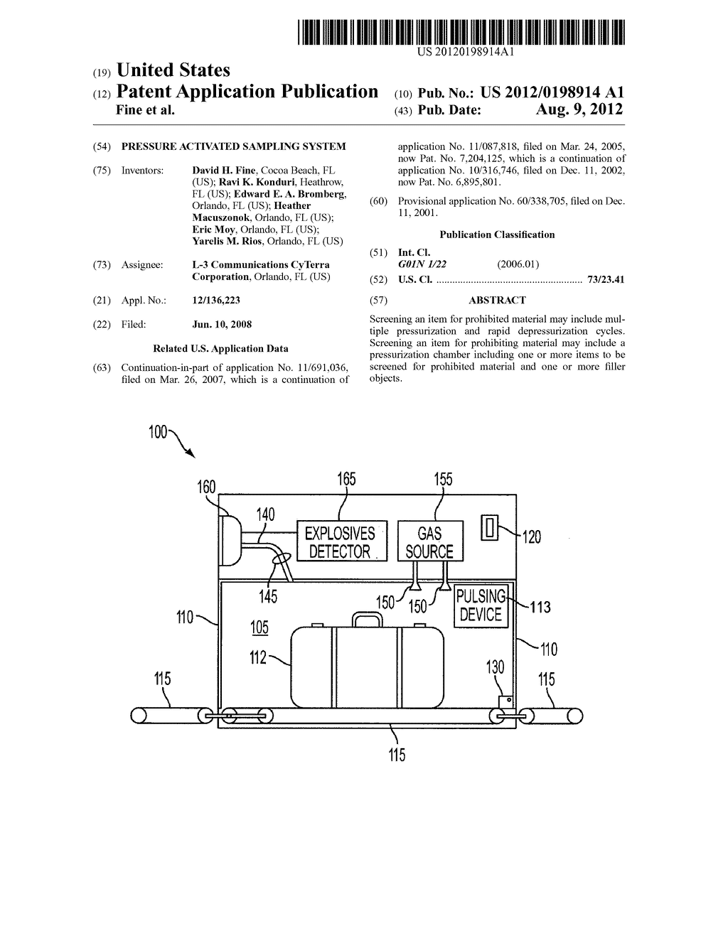 Pressure Activated Sampling System - diagram, schematic, and image 01