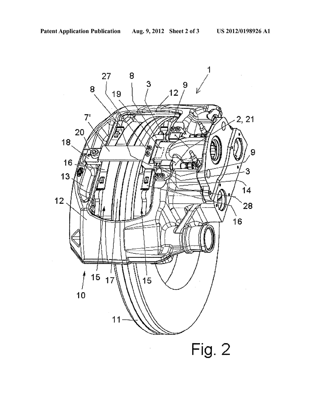 Measuring Arrangement for Measuring the Application Force of a Disc Brake     and a Corresponding Disc Brake - diagram, schematic, and image 03
