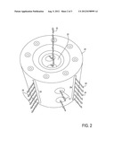 LIQUID DISTRIBUTOR FOR A ROTATING PACKED BED diagram and image