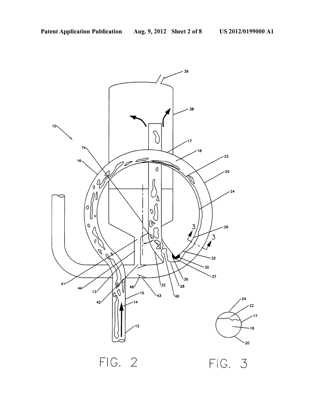 APPARATUS AND METHOD FOR GAS-LIQUID SEPARATION - diagram, schematic, and image 03