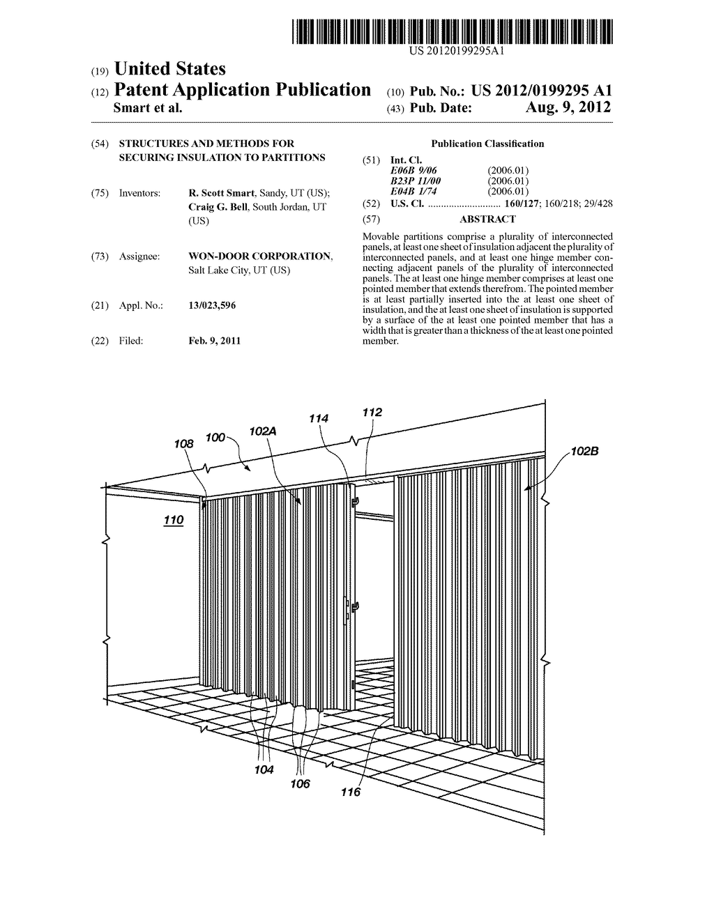 STRUCTURES AND METHODS FOR SECURING INSULATION TO PARTITIONS - diagram, schematic, and image 01