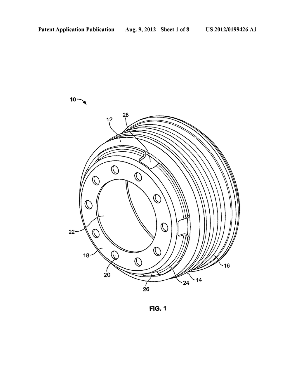 Brake Drum with Vent Hole and Cooling Scoop - diagram, schematic, and image 02