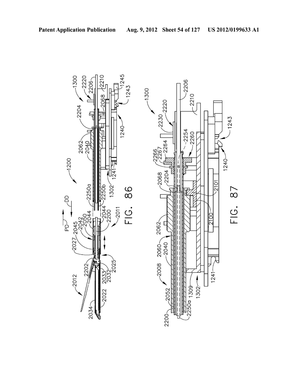 SURGICAL STAPLING INSTRUMENTS WITH CAM-DRIVEN STAPLE DEPLOYMENT     ARRANGEMENTS - diagram, schematic, and image 55