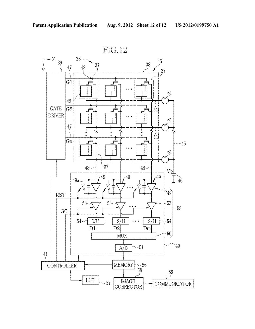 RADIOGRAPHIC IMAGE DETECTOR AND GAIN SETTING METHOD FOR RADIOGRAPHIC IMAGE     DETECTOR - diagram, schematic, and image 13