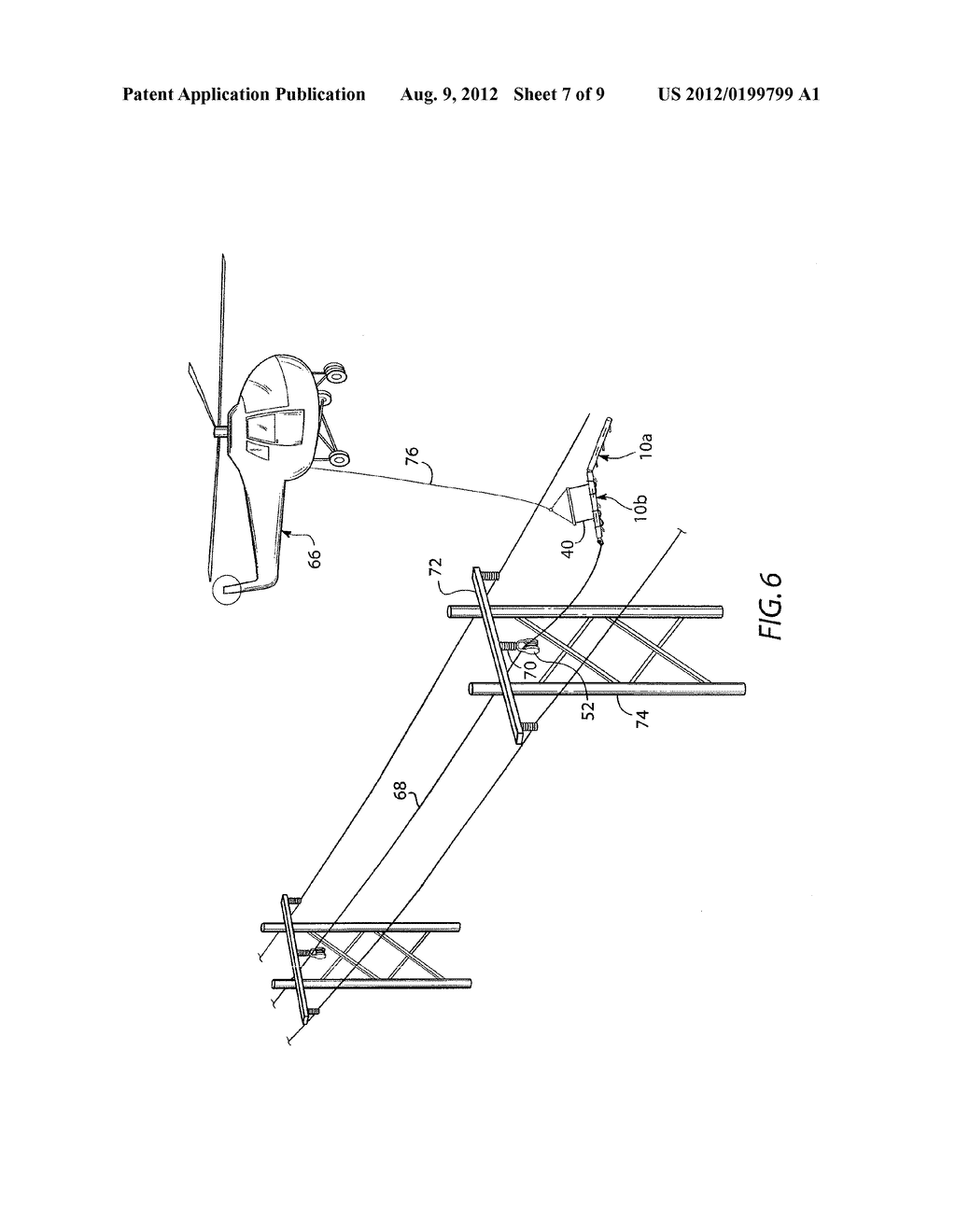 APPARATUS AND METHOD FOR STRINGING AERIAL CABLES USING AIRCRAFT - diagram, schematic, and image 08