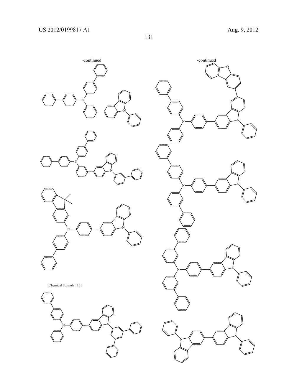 ORGANIC ELECTROLUMINESCENCE DEVICE - diagram, schematic, and image 133