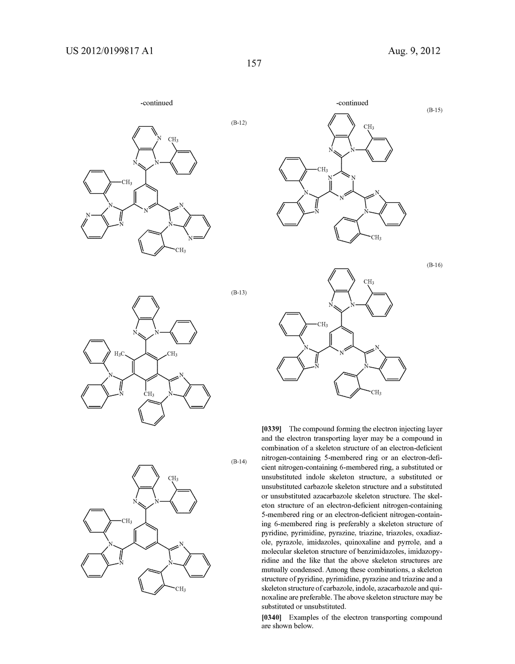 ORGANIC ELECTROLUMINESCENCE DEVICE - diagram, schematic, and image 159