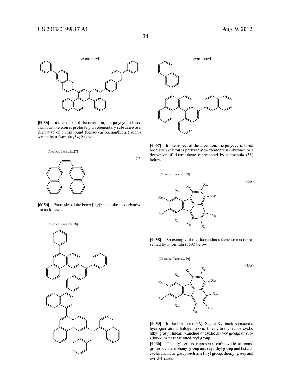 ORGANIC ELECTROLUMINESCENCE DEVICE - diagram, schematic, and image 36