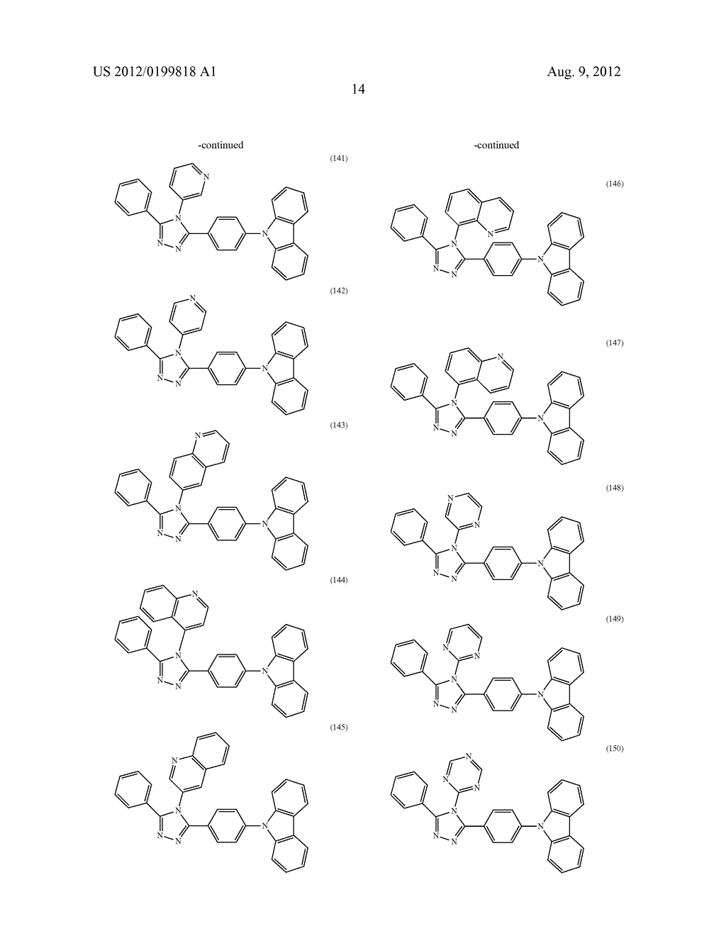 TRIAZOLE DERIVATIVE, AND LIGHT-EMITTING ELEMENT, LIGHT-EMITTING DEVICE,     AND ELECTRONIC DEVICE WITH THE USE OF TRIAZOLE DERIVATIVE - diagram, schematic, and image 72